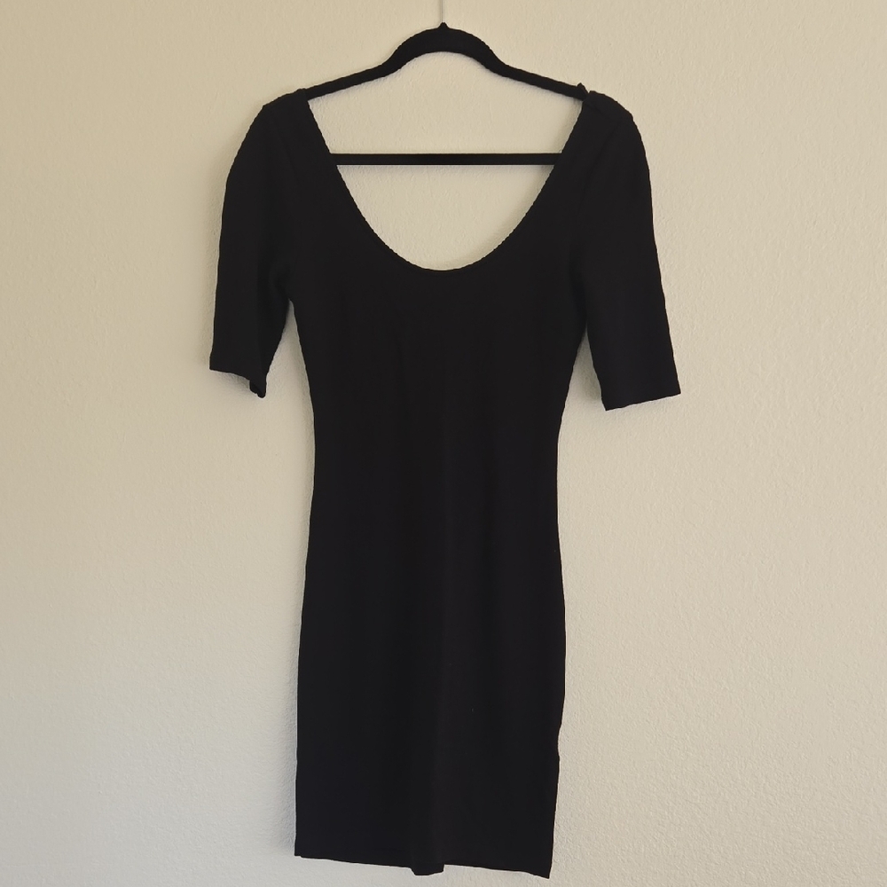 H&M Classic Black Scoopneck Mini Dress
